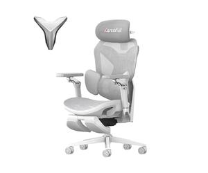 AutoFull G7 Sedia Gaming con supporto lombare 3 zone e rete traspirante | Supporto lombare a 3 zone, braccioli 720°, reclinazione 140°, poggiapiedi e rete traspirante per il tuo setup gaming