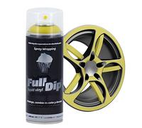 AutoFullCar Full Dip Spray | Vinile Liquido | Spray 400ml | FullDip (Giallo Metallizzato)