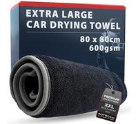 AutoGear Il nuovo asciugamano per asciugatura auto extra large 80 x 80 cm è super assorbente utilizzando la più recente tecnologia in microfibra ad anello intrecciato per fornire la massima potenza di