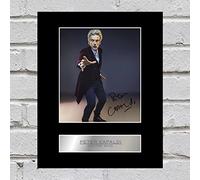 Autografo di Peter Capaldi di Doctor Who, in espositore