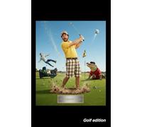 AUTOGRAPH BOOK -GOLF EDITION: Golf / autograph book / keepsake / funny cover / premium quality / 60 page / 5x8 inch / gift / present