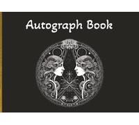Autograph Book: Zodiac themed with Gemini emblem and black cover | Notebook for Signatures and/or Photos of Famous People | Ideal for Theme Parks, ... Hunters | 100 Pages; 8.25 × 6 inch format