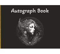 Autograph Book: Zodiac themed with Virgo emblem and black cover | Notebook for Signatures and/or Photos of Famous People | Ideal for Theme Parks, ... Hunters | 100 Pages; 8.25 × 6 inch format