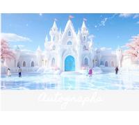AUTOGRAPH GUEST BOOK * MAGICAL ICE CASTLE Princess Birthday Party Festival Carnival Art Children Kids SCHOOL TRAVEL JOURNAL NOTEBOOK: ֍Lined & ... Wedding Corporate Event Favor Gift