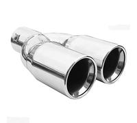 Autohobby 1103 Doppio Universale Terminale Di Scarico Acciaio Inox Fino a 55mm Cromo