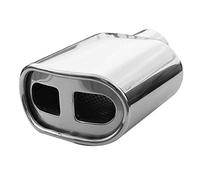 Autohobby 4065 Doppio Universale Terminale Di Scarico Acciaio Inox Fino a 57mm Cromo A B C G H J CC 3 4 5 6 7