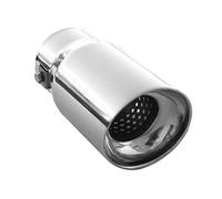 AutoHobby - Terminale di scappamento, universale, in acciaio inox, rotondo, fino a 58 mm, cromato