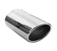 AutoHobby - Terminale di scappamento, universale, in acciaio inox, rotondo, fino a 63 mm, cromato