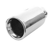 AutoHobby - Terminale di scappamento, universale, in acciaio inox, rotondo, fino a 65 mm, cromato