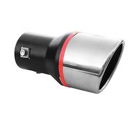 AutoHobby - Terminale di scarico, universale, per sport, tuning, in acciaio inox, rotondo, fino a 55 mm, cromato