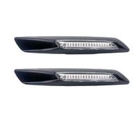AutoIndicatori Di Direzione Per BMW Serie 1 3 5 E90 E91 E92 F30 E93 E46 E60 E61 Dinamica Ambra LED Indicatori Posizione Laterali Indicatori Direzione Lampeggiante F10 Stile(Black and clear lens)