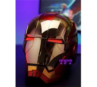 AUTOKING Iron Man MK5 Helmet 1:1 Voice-controlled Wearable Prop Gold Color NEW