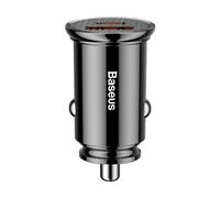 Caricabatteria da auto circolare Baseus PD QC4.0+ 5A 30W (nero)