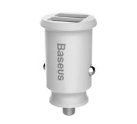 CARICABATTERIE DA AUTO BASEUS Cargador Para Coche Baseus Grain 2x USB 5V 3.1A Blanco da 15 W, Bianco