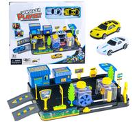 Autolavaggio e stazione di rifornimento - set per bambini con macchinine