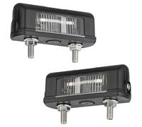 AUTOLIGHT 24 I 2 x Illuminazione Targa Illuminazione Targa 12 Volt per Rimorchi Auto Camion Omologazione StVO Dimensioni: 81mm x 28mm x 28mm
