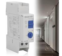 Automacchina per scale 230 V, elettronica, 16 A, 230 V, interruttore luce per scale, guida DIN installabile, guida automatica per scale, installazione a 3 o 4 fili, 1 modulo