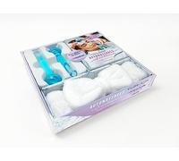 Automassages rafraîchissants pour le visage: Coffret avec 2 ice globes en verre, 1 bandeau soins du visage et 1 livret