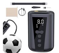 Automatic Ball Pump, Electric Inflator with Light, Fast Air Digital Display, Rechargeable Smart Inflation Tool for Basketball, Football, Soccer, Volleyball, Playground, Gym, 3.54x2.17x1.57 Inches