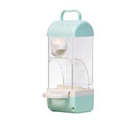 Automatic Bird Feeder - Clear Cockatiel Food Container, Parakeet Seed Dispenser with Anti-Waste Design, Visible Refill Level Monitoring, Compact Reservoir, Pet Care Accessory for Animal Lovers
