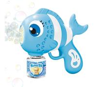 Automatic Bubble Machine, Bubble Blower Toy, 7.28x3.15x7.87 Inches Fun Fish Shaped with Continuous Bubbles Design, Portable Soap Dispenser for Kids, Parties, Backyard and Birthday