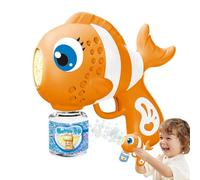 Automatic Bubble Machine, Fun Fish, 7.28x3.15in Smooth Soap Dispenser, Portable Lightweight Design, Safe Non Toxic Materials for Boys, Girls, Birthday, New Year, Easter