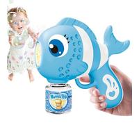 Automatic Bubble Machine, Fun Fish Bubble Blower, Portable Smooth Soap Dispenser, Battery Operated Blowing Toy, Boys Girls Birthday New Year Easter Backyard Bath