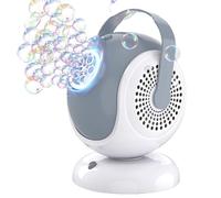 Automatic Bubble Machine, Rotating Auto Bubble Maker with LED Light, Rechargeable Foam Toy, 6.3x5.51x7.87 inches Portable Party Supply, Ideal for Boys Girls, Outdoor Indoor Fun