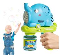 Automatic Bubble Maker, Elephant Bubbles Machine, 5.91x2.95x7.09 Inches, Electric Blower Toy, Cute Lightweight Design for Outdoor Wedding, Birthday Party Fun, Blue and Pink