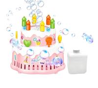 Automatic Bubble Maker for Kids Cake Shape Electric th lightswith Light and