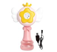 Automatic Bubble Wand, Swing Dance Bubble Wands with LED Light, 5,51 x 9,06 pollici Portatile & Ricaricabile Battery, Electric Bubbles Blower Machine for Kids, Children, Outdoor Play