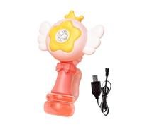 Automatic Bubble Wand, Swing Dance Bubble Wands with LEDs Light for Kids, Electric Blower Maker Machine with Rechargeable Battery for Kids, Children, Outdoor Birthday Party, Backyard Fun