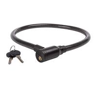 Automatic-Cablelock C 15.8 Illu M-Wave, 15 X 800 Mm, Braided Design, Smoke With Reflective Stripe, W/Flat Key, On Card