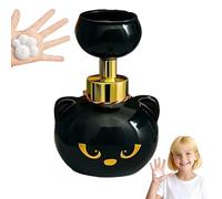 Automatic Cat Paw Soap Dispenser Foam, 2026 Black Kitty Refillable Foaming Pump Bottle, Soap Dispenser with Cat Paw Print Press, Spooky Cute Hand Soaps Pump (1pcs)