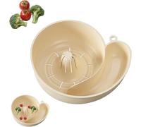 Automatic Cleaning Snail Drain Basket, 2025 New Snail Shape Drainer, Portable Fruits Washing Basin, Rotating Fruit & Vegetable Washing Bowl with Strainer, Kitchen Gadget for Vegetable Wash
