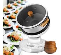 Automatic Cooking Machine, 2000W 3-Speed Fire Power for Commercial Use | Suitable for pan use, rice cooking and frying tasks, comes with 4 matching bowls