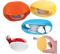 Automatic Cord Reel,Automatic Retractable Extension Cord Reel, Retractable Power Cord Reel Take-Up For Usb Cables, Headphone Cable, Data Charging Cable Tangle(3pcs A)