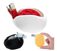 Automatic Cord Reel,Automatic Retractable Extension Cord Reel, Retractable Power Cord Reel Take-Up For Usb Cables, Headphone Cable, Data Charging Cable Tangle(1Pc white)