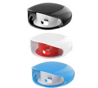 Automatic Cord Reel,Retractable Cable Management Charging Cord Organizer, One-Touch Retraction & Anti-Tangle, for Home Desk, Car, Office, Travel (3PCS White+Black+Blue)