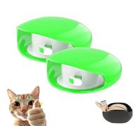 Automatic Cord Reel, Upgrade Retractable Extension Travel Cord Organizer, Automatic Cords Winder, Small Roll Winder Case, for USB Cables, Headset Cable, Data Charging (2pcsGreen)