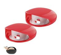 Automatic Cord Reel, Upgrade Retractable Extension Travel Cord Organizer, No More Tangled Cords, for Usb Cables, Headset Cable, Data Charging (Red,Two)