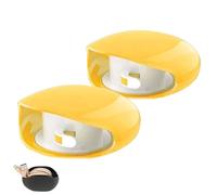 Automatic Cord Reel, Upgrade Retractable Extension Travel Cord Organizer, No More Tangled Cords, for Usb Cables, Headset Cable, Data Charging (Yellow,Two)