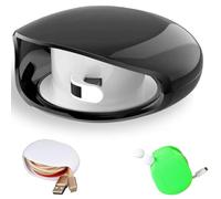 Automatic Cord Reel, Upgrade Retractable Extension Travel Cord Organizer, Small Roll Winder Case, Retractable Cable Reels Small Case for USB Cables (Black)