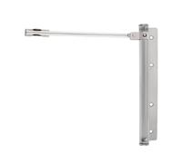 Automatic Door Self-Closing Hinge Adjustable Door Closer Stainless Steel Automatic Spring Hinge Silent Cushion Hinge Closer(Golden)