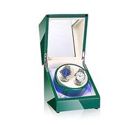 Automatic Double Watch Winder Box with Blue LED Light Green or White Paint Craft Silent Motor Fit Lady And Man Watches