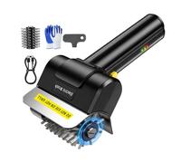 Automatic Electric Grill Brush - USB Rechargeable High Torque BBQ Cleaner | Wire Bristle Grill Brush For Home Outdoor | For Camping Picnic Patio Park Balcony Kitchen, 2000mA Battery 1100/min Speed Wit