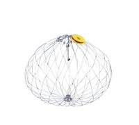 Automatic Fishing Crab Trap Net, Foldable Soft Steel Wire Cage for Crabs Lobsters Fish, Multi-Use Portable Fishing Net with Auto Opening Closing Design, River Lake Bait Catch Tool