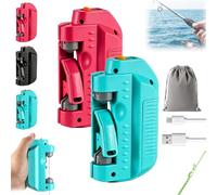 Automatic Fishing Knot Tying Tool, 2026 New Easy Cast Knot Tying Tool, Portable Electric Lure GT Knotter for PE Line and Leader Knots, Quick Hook Tier for Saltwater Fishing Anglers (B-1)