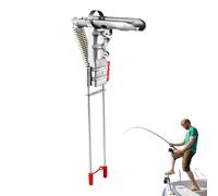 Automatic Fishing Rod Holder, Spring Loaded Rods Rest, High Sensitivity Pole Stand, Stainless Steel Gripper for Boat, River, Pond, Fishing Trips, Anglers, Professionals, 18.11x1.97x2.36 Inches