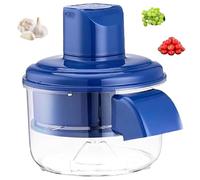 Automatic Fruit and Vegetable Peeler with Fresh-Keeping Box, Rechargeable, Suitable for Grapes, Cherries, Garlic and Other Fruits and Vegetables (blue)
